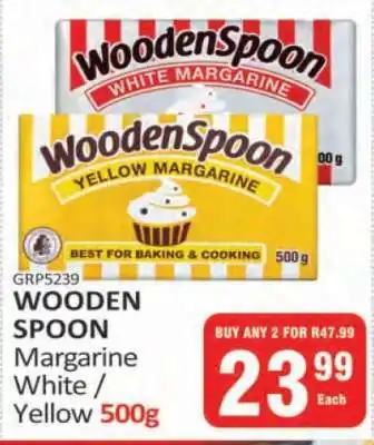 KitKat Cash and Carry WOODEN SPOON Margarine White / Yellow 500g offer