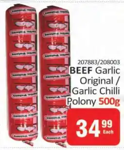 KitKat Cash and Carry BEEF Garlic Original / Garlic Chilli Polony offer