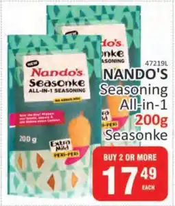 KitKat Cash and Carry Nando's Seasoning All-in-1 200g Seasonke offer