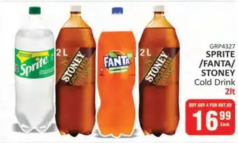 KitKat Cash and Carry Sprite/Fanta/Stoney Cold Drink 2L offer