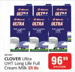 KitKat Cash and Carry CLOVER Ultra UHT Long Life Full Cream Milk 1lt 6s offer