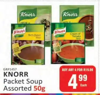KitKat Cash and Carry Knorr Packet Soup Assorted-50g offer