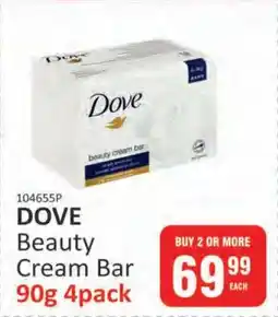 KitKat Cash and Carry DOVE Beauty Cream Bar 90g 4pack offer