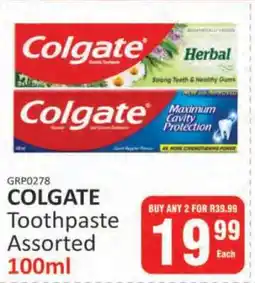 KitKat Cash and Carry COLGATE Toothpaste Assorted 100ml offer
