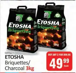 KitKat Cash and Carry ETOSHA Briquettes/Charcoal 3kg offer