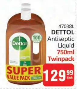 KitKat Cash and Carry DETTOL Antiseptic Liquid 750ml Twinpack offer