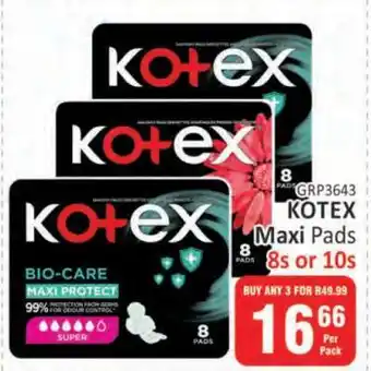 KitKat Cash and Carry Kotex Maxi Pads offer