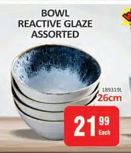 KitKat Cash and Carry BOWL REACTIVE GLAZE ASSORTED offer
