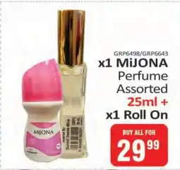 KitKat Cash and Carry MiJONA Perfume Assorted 25ml + Roll On offer