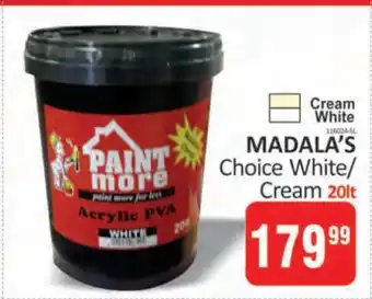 KitKat Cash and Carry MADALA’S Choice White/Cream 20lt offer