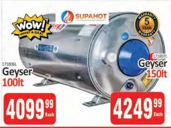 KitKat Cash and Carry Geyser 100lt offer