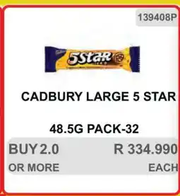 KitKat Cash and Carry CADBURY LARGE 5 STAR offer