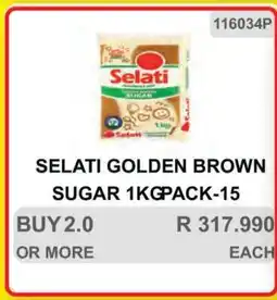 KitKat Cash and Carry SELATI GOLDEN BROWN SUGAR 1KG PACK-15 offer