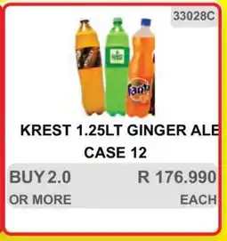KitKat Cash and Carry KREST 1.25LT GINGER ALE CASE 12 offer