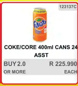 KitKat Cash and Carry COKE/CORE 400ml CANS 24 ASST offer