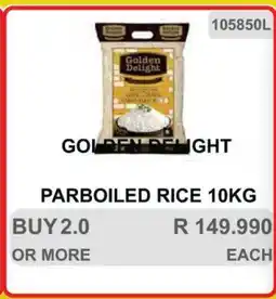 KitKat Cash and Carry GOLDEN DELIGHT Parboiled Rice 10kg offer