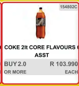 KitKat Cash and Carry COKE 2lt CORE FLAVOURS ASST offer