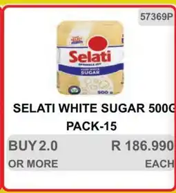 KitKat Cash and Carry SELATI WHITE SUGAR 500G PACK-15 offer