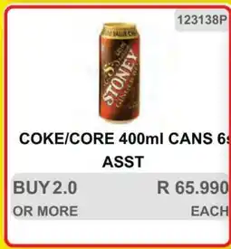 KitKat Cash and Carry COKE/CORE 400ml CANS 6s ASST offer