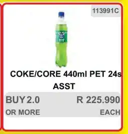 KitKat Cash and Carry COKE/CORE 440ml PET 24s ASST offer