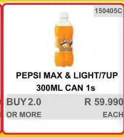 KitKat Cash and Carry PEPSI MAX & LIGHT/7UP 300ML CAN 1s offer