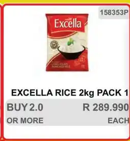 KitKat Cash and Carry EXCELLA RICE 2kg PACK 1 offer