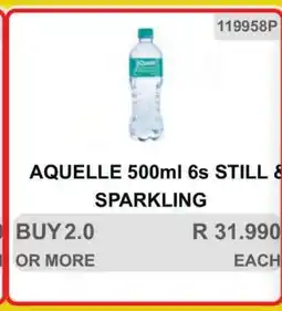 KitKat Cash and Carry AQUELLE 500ml 6s STILL & SPARKLING offer