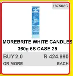 KitKat Cash and Carry MOREBRITE WHITE CANDLES offer