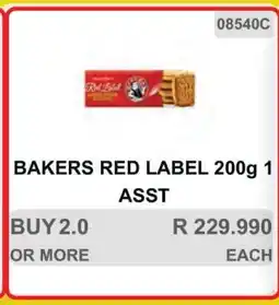 KitKat Cash and Carry BAKERS RED LABEL 200g 1 ASST offer