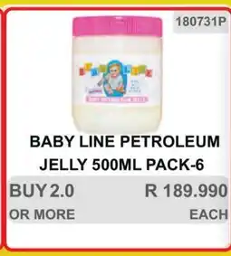 KitKat Cash and Carry BABY LINE PETROLEUM JELLY 500ML PACK-6 offer