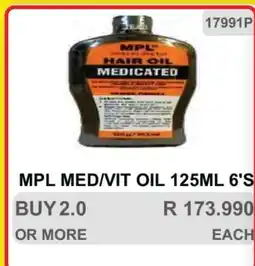 KitKat Cash and Carry MPL MED/VIT OIL 125ML 6'S offer