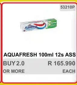 KitKat Cash and Carry AQUAFRESH 100ml 12s ASS offer