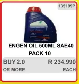 KitKat Cash and Carry ENGEN OIL 500ML SAE40 PACK 10 offer