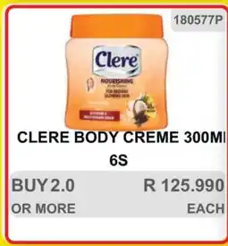 KitKat Cash and Carry CLERE BODY CREME 300ML 6S offer