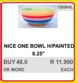 KitKat Cash and Carry NICE ONE BOWL H/PAINTED 8.25 offer