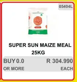 KitKat Cash and Carry SUPER SUN MAIZE MEAL 25KG offer