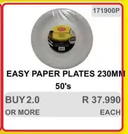 KitKat Cash and Carry EASY PAPER PLATES 230MM 50's offer