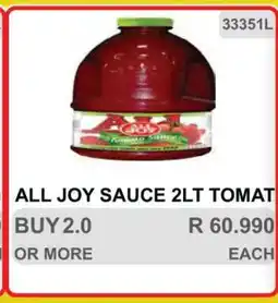 KitKat Cash and Carry ALL JOY SAUCE 2LT TOMATO offer