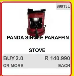 KitKat Cash and Carry PANDA SINGLE PARAFFIN STOVE offer