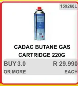 KitKat Cash and Carry CADAC BUTANE GAS CARTRIDGE 220G offer