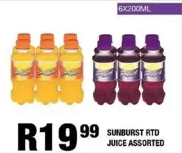 Take 'n Pay Sunburst rtd juice assorted offer