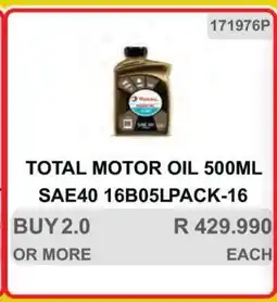 KitKat Cash and Carry TOTAL MOTOR OIL 500ML SAE40 16B05LPACK-16 offer