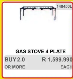 KitKat Cash and Carry Gas Stove 4 Plate offer