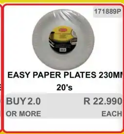 KitKat Cash and Carry EASY PAPER PLATES 230MM 20's offer