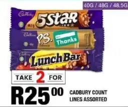 Take 'n Pay Cadbury count lines assorted offer