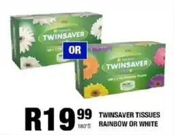 Take 'n Pay Twinsaver tissues rainbow or white offer