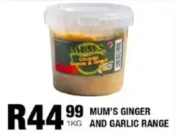 Take 'n Pay Mum's ginger and garlic range offer
