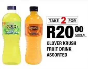 Take 'n Pay Clover krush fruit drink assorted offer