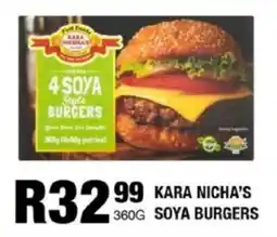 Take 'n Pay Kara nicha's soya burgers offer