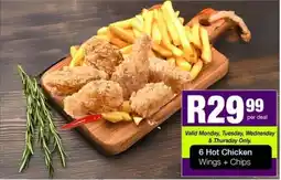 Take 'n Pay Hot Chicken Wings + Chips offer
